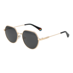 Polaroid Panto Sonnenbrille PLD 6236/S/X 54RHLM9 in Gold – 45° Seitenansicht