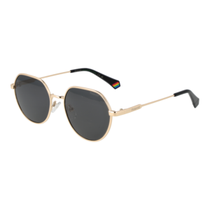 Polaroid Panto Sonnenbrille PLD 6236/S/X 54RHLM9 in Gold – 45° Seitenansicht