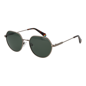 Polaroid Panto Sonnenbrille PLD 6236/S/X 54SMFUC in Gunmetal – 45° Seitenansicht
