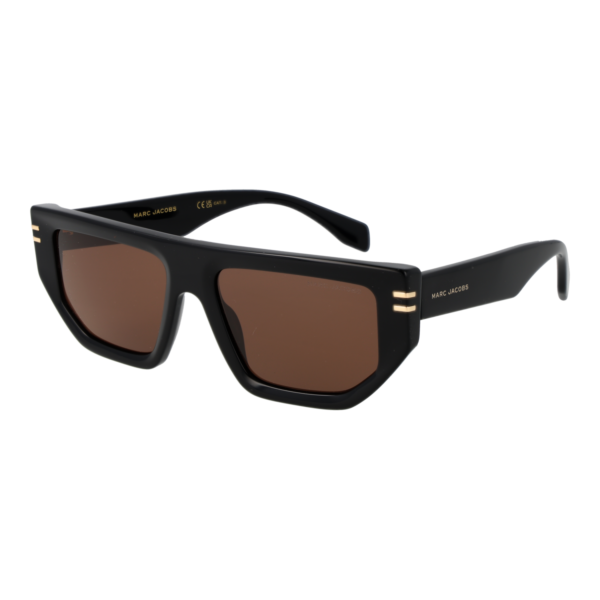Marc Jacobs Quadrat Sonnenbrille MARC 904/S 5480770 in Schwarz – 45° Seitenansicht