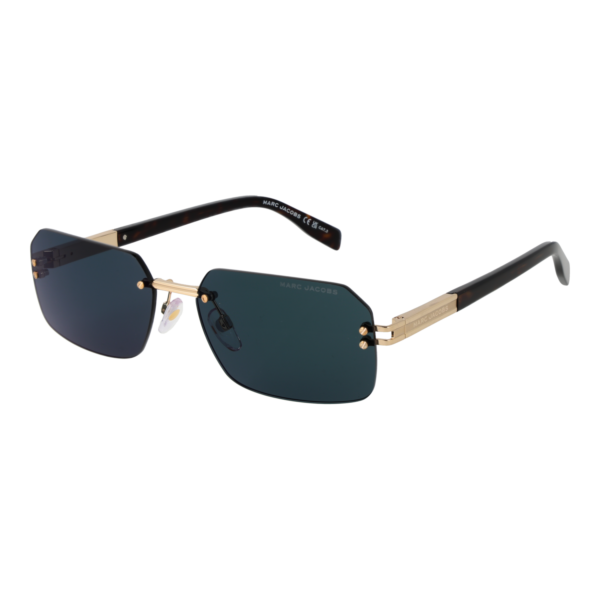 Marc Jacobs Rechteck Sonnenbrille MARC 902/S 6006JMT in Gold – 45° Seitenansicht