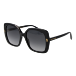 Marc Jacobs Quadrat Sonnenbrille MJ 1138/S 568079O in Schwarz – 45° Seitenansicht