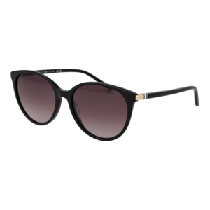 Tommy Hilfiger Panto Sonnenbrille TH 2350/S 568073X in Schwarz – 45° Seitenansicht