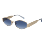 Marc Jacobs Geometric Sonnenbrille MARC 496/SHINY 55LKS08 in Gold – 45° Seitenansicht