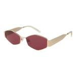 Marc Jacobs Geometric Sonnenbrille MARC 496/SHINY 55NOA4S in Gold – 45° Seitenansicht