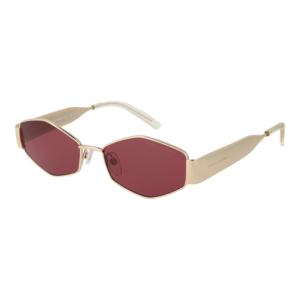 Marc Jacobs Geometric Sonnenbrille MARC 496/SHINY 55NOA4S in Gold – 45° Seitenansicht