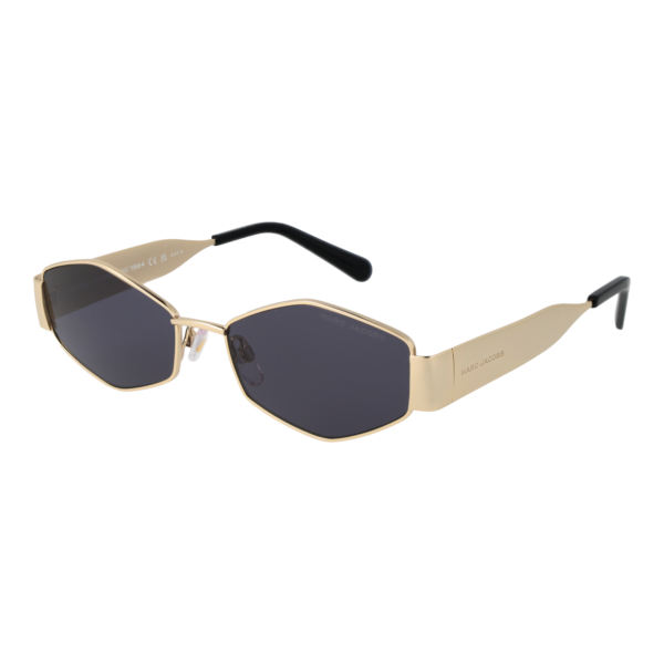 Marc Jacobs Oval Sonnenbrille MARC 496/SHINY 55RHLIR in Gold – 45° Seitenansicht