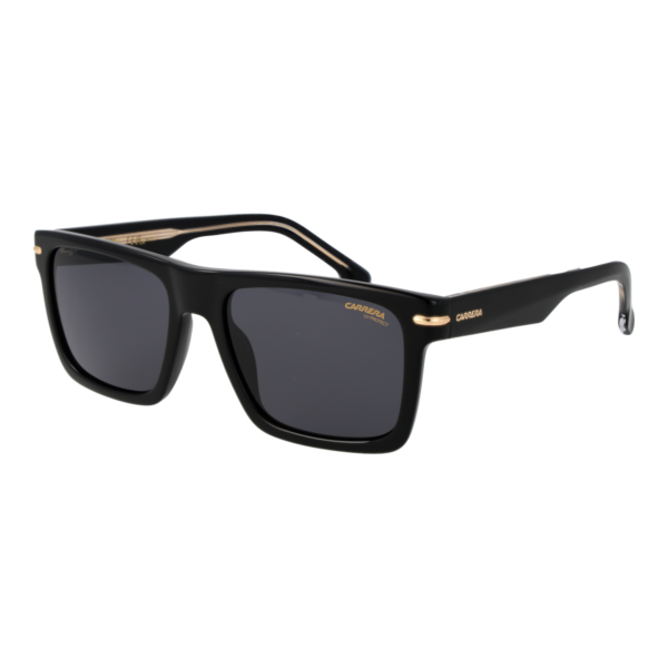 Carrera Sonnenbrille CARRERA 378/S 55807IR – 45° Seitenansicht Carrera Rechteck Sonnenbrille CARRERA 378/S 55807IR in Schwarz – 45° Seitenansicht