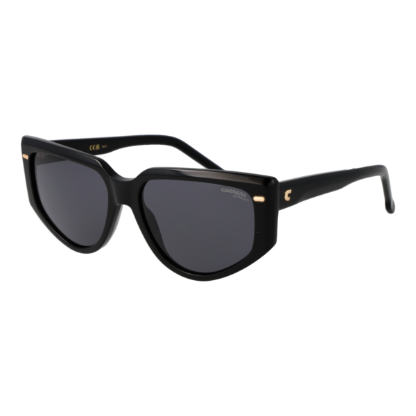 Carrera Rechteck Sonnenbrille CARRERA 3082/S 57807IR in Schwarz – 45° Seitenansicht