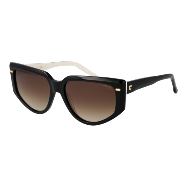 Carrera Rechteck Sonnenbrille CARRERA 3082/S 5780SHA in Schwarz – 45° Seitenansicht