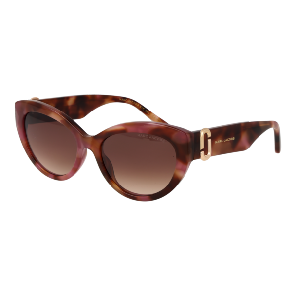 Marc Jacobs Katzenaugen Sonnenbrille MARC 883/S 540B0HA in Rosa – 45° Seitenansicht