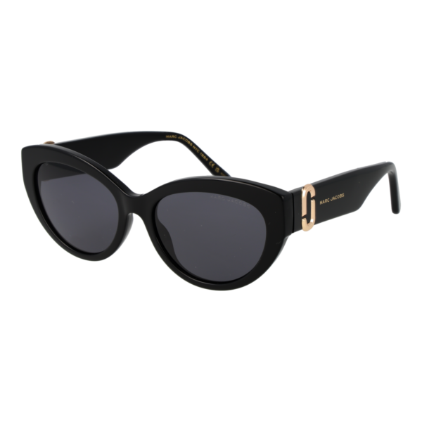 Marc Jacobs Katzenaugen Sonnenbrille MARC 883/S 54807IR in Schwarz – 45° Seitenansicht
