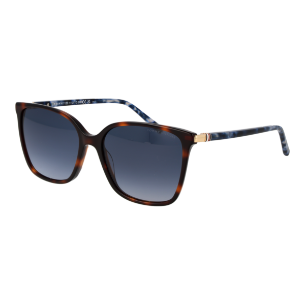 Tommy Hilfiger Schmetterling Sonnenbrille TH 2349/S 5505L08 in Braun – 45° Seitenansicht
