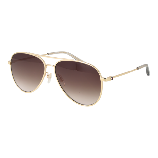 Tommy Hilfiger Pilotenbrille Sonnenbrille TH 2336/S 58J5GHA in Gold – 45° Seitenansicht