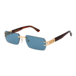 Dsquared2 Rechteck Sonnenbrille D2 0189/S 57000KU in Gold – 45° Seitenansicht