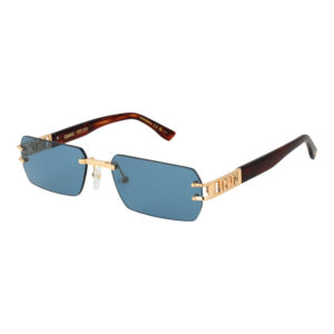 Dsquared2 Rechteck Sonnenbrille D2 0189/S 57000KU in Gold – 45° Seitenansicht