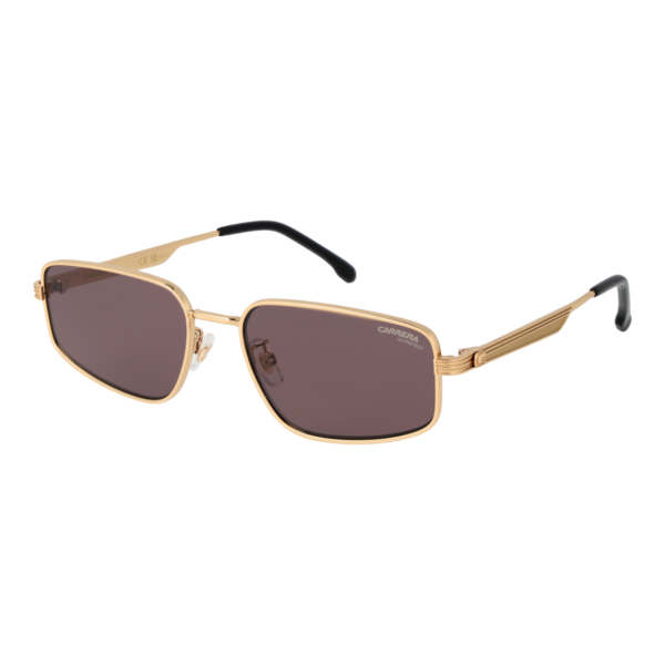 Carrera Rechteck Sonnenbrille CARRERA 3087/S 56000K2 in Rosé Gold – 45° Seitenansicht