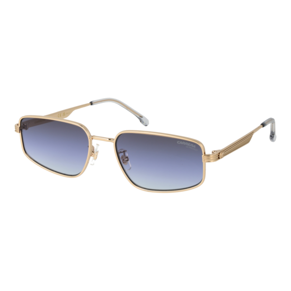 Carrera Rechteck Sonnenbrille CARRERA 3087/S 56J5GGB in Gold – 45° Seitenansicht