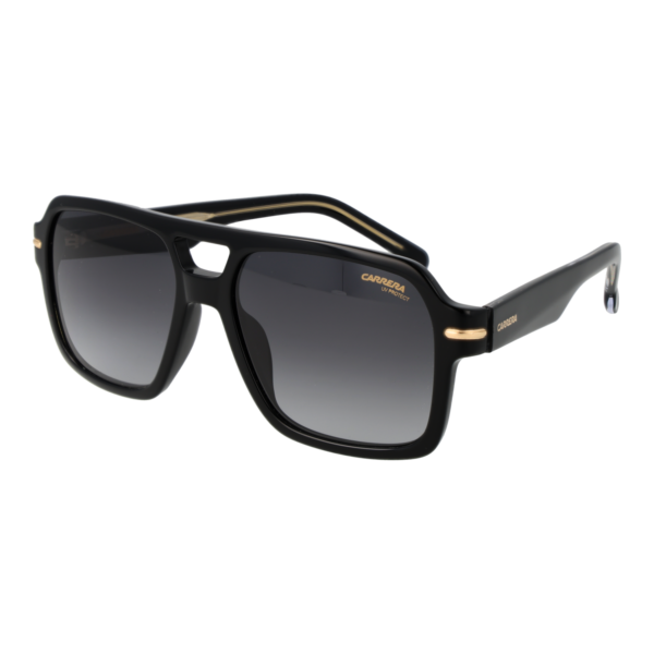 Carrera Quadrat Sonnenbrille CARRERA 377/S 568079O in Schwarz – 45° Seitenansicht