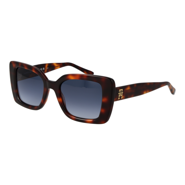 Tommy Hilfiger Schmetterling Sonnenbrille TH 2341/S 5105L08 in Braun – 45° Seitenansicht