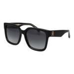 Tommy Hilfiger Quadrat Sonnenbrille TH 2342/S 568079O in Schwarz – 45° Seitenansicht