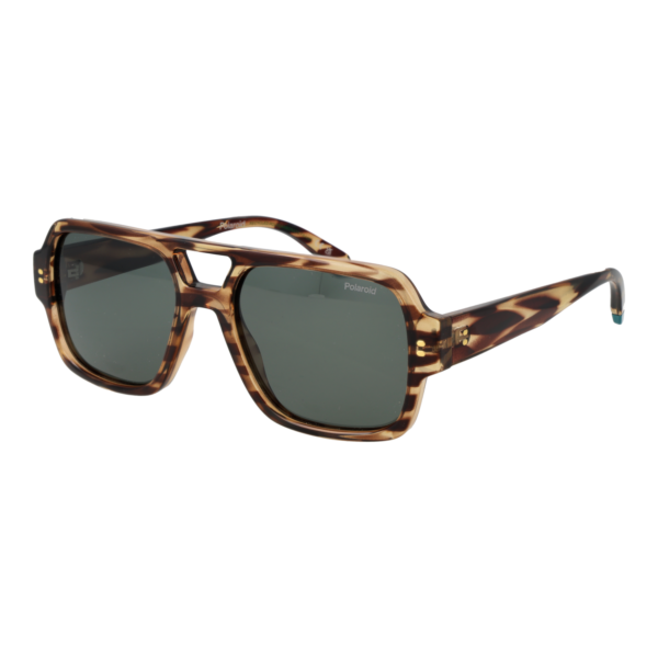 Polaroid Pilotenbrille Sonnenbrille PLD 6250/S/X 549N4UC in Havanna – 45° Seitenansicht