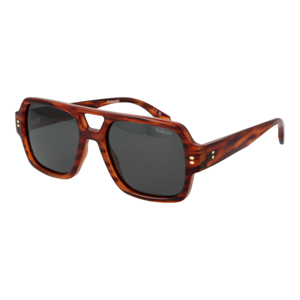 Polaroid Pilotenbrille Sonnenbrille PLD 6250/S/X 54L9GM9 in Orange – 45° Seitenansicht
