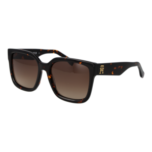 Tommy Hilfiger Quadrat Sonnenbrille TH 2342/S 56086HA in Schwarz – 45° Seitenansicht