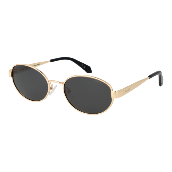Polaroid Geometric Sonnenbrille PLD 6254/S/X 55J5GM9 in Gold – 45° Seitenansicht