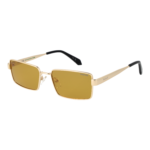 Polaroid Rechteck Sonnenbrille PLD 6255/S/X 56LPEMU in Gold – 45° Seitenansicht