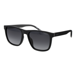 Hugo Rechteck Sonnenbrille HG 1391/G/S 568079O in Schwarz – 45° Seitenansicht