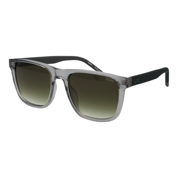 Hugo Rechteck Sonnenbrille HG 1391/G/S 56KB79K in Grau – 45° Seitenansicht