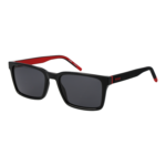 Hugo Rechteck Sonnenbrille HG 1392/S 55807IR in Schwarz – 45° Seitenansicht