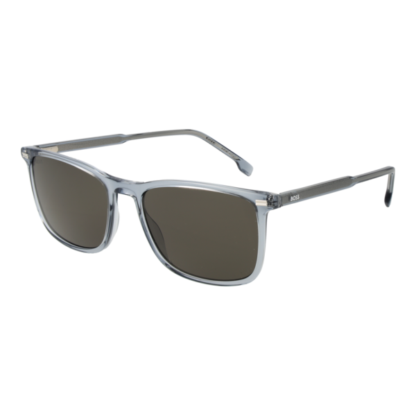 Boss Rechteck Sonnenbrille BOSS 1879/S 56PJPIR in Blau – 45° Seitenansicht