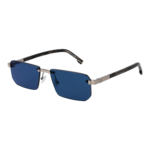 Boss Rechteck Sonnenbrille BOSS 1918/S 576LBMT in Silber – 45° Seitenansicht