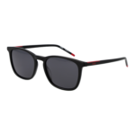 Hugo Rechteck Sonnenbrille HG 1399/S 53807IR in Schwarz – 45° Seitenansicht