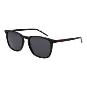 Hugo Rechteck Sonnenbrille HG 1399/S 53807IR in Schwarz – 45° Seitenansicht