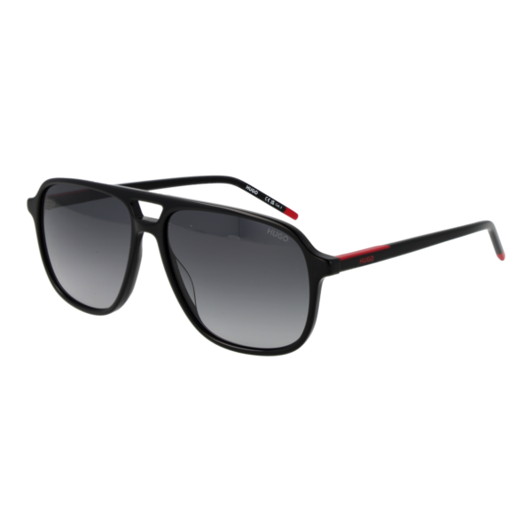 Hugo Pilotenbrille Sonnenbrille HG 1398/S 588079O in Schwarz – 45° Seitenansicht