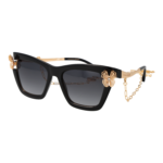 Carolina Herrera Katzenaugen Sonnenbrille HER 0399/S 548079O in Schwarz – 45° Seitenansicht