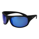 Polaroid Rechteck Sonnenbrille 07886 660035X in Schwarz – 45° Seitenansicht