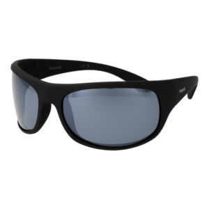 Polaroid Rechteck Sonnenbrille 07886 66003EX in Schwarz – 45° Seitenansicht