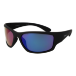 Polaroid Rechteck Sonnenbrille PLD 7005/S 633OL5Z in Schwarz – 45° Seitenansicht