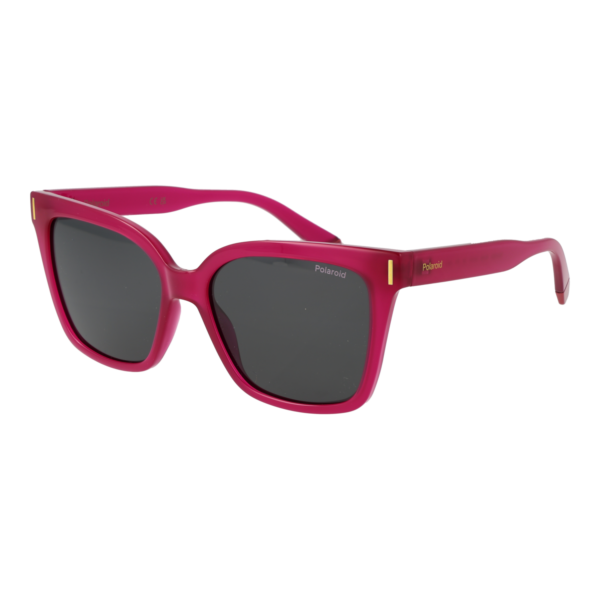 Polaroid Quadrat Sonnenbrille PLD 6192/S 54MU1M9 in Lila – 45° Seitenansicht