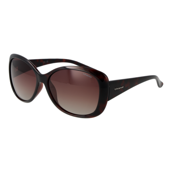 Polaroid Schmetterling Sonnenbrille P8317 580BMLA in Braun – 45° Seitenansicht