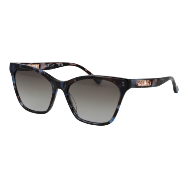 Replay Schmetterling Sonnenbrille RY480V 5403S in Braun – 45° Seitenansicht