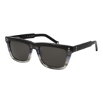Hally & Son Rechteck Sonnenbrille HSA19V 5302S in Grau – 45° Seitenansicht