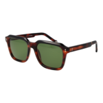 Hally & Son Rechteck Sonnenbrille HSA22V 5402S in Havanna – 45° Seitenansicht