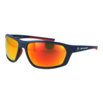 BMW Motorsport Rechteck Sonnenbrille BS0035 6691U in Blau – 45° Seitenansicht