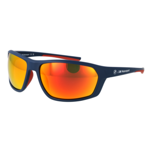 BMW Motorsport Rechteck Sonnenbrille BS0035 6691U in Blau – 45° Seitenansicht
