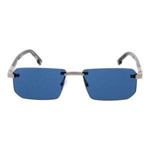 Boss Sonnenbrille BOSS 1918/S 576LBMT – Frontansicht mit Metall Rahmen und Blau Gläsern